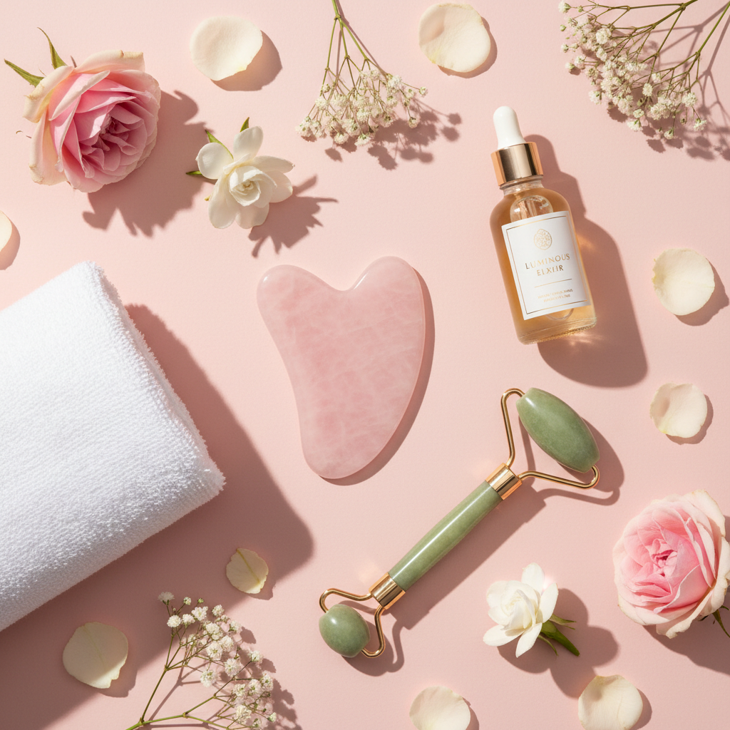 Gua Sha Flat Lay